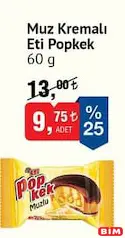 ETİ POPKEK MUZ KREMALI MİNİ KEK 60 G fiyat ve kampanya bilgisi